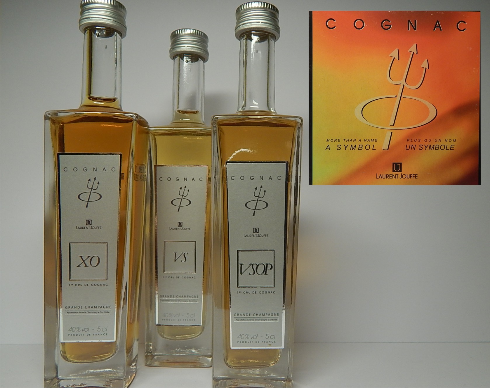 LAURENT JOUFFE XO - VS - VSOP Grande Champagne Cognac